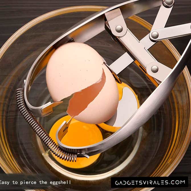 Gadget de Cocina, Abre tus Huevos Rápidamente y sin Ensuciarte con el Abridor OUKEYI. Gadget para Cocina | gadgetsvirales.com