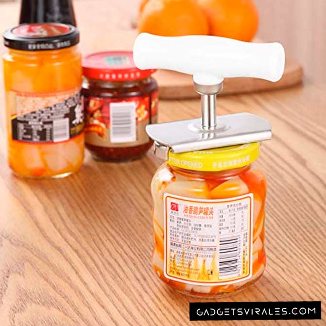 Herramienta para Abrir Tapas de Envases de 3 a 9.5 cm Xrten. Gadget para Cocina | gadgetsvirales.com