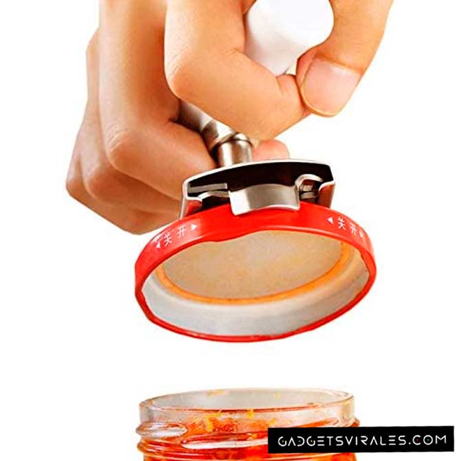 Abre todas las Tapas sin esfuerzo con la Destapadora de Tarros Xrten. Gadget para Cocina | gadgetsvirales.com