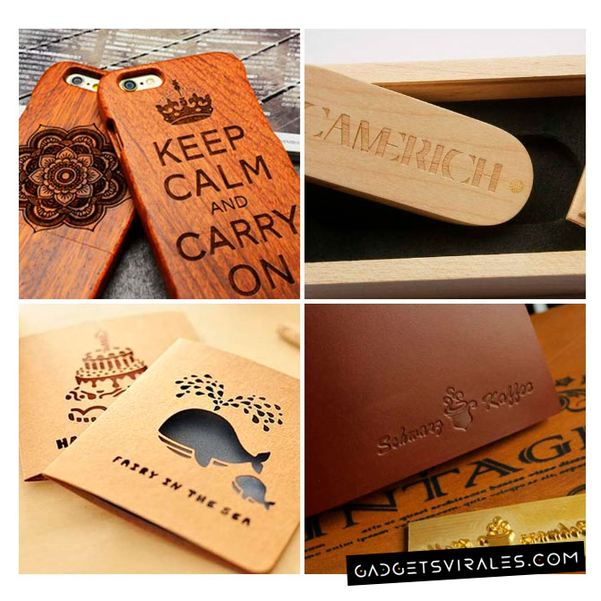 Grabador Tallador Laser de Escritorio para madera, MDF, caucho, cartón, cuero