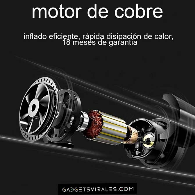 El Inflador de Ruedas de coche Portátil más Veloz y Silencioso con 18 meses de garantia. Gadgets para Coche | gadgetsvirales.com