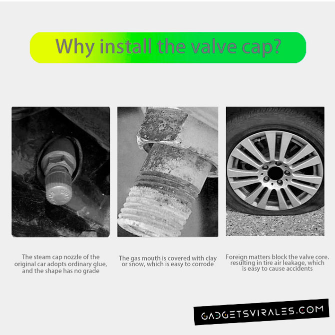 Tapones Fluorescentes para las Ruedas. Gadgets para Coche | gadgetsvirales.com