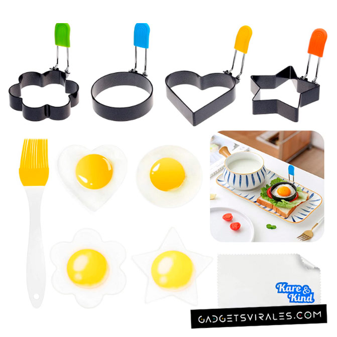 Mango Antiquemaduras de los Anillos Multiformas para Huevos. Gadget para Cocina | gadgetsvirales.com