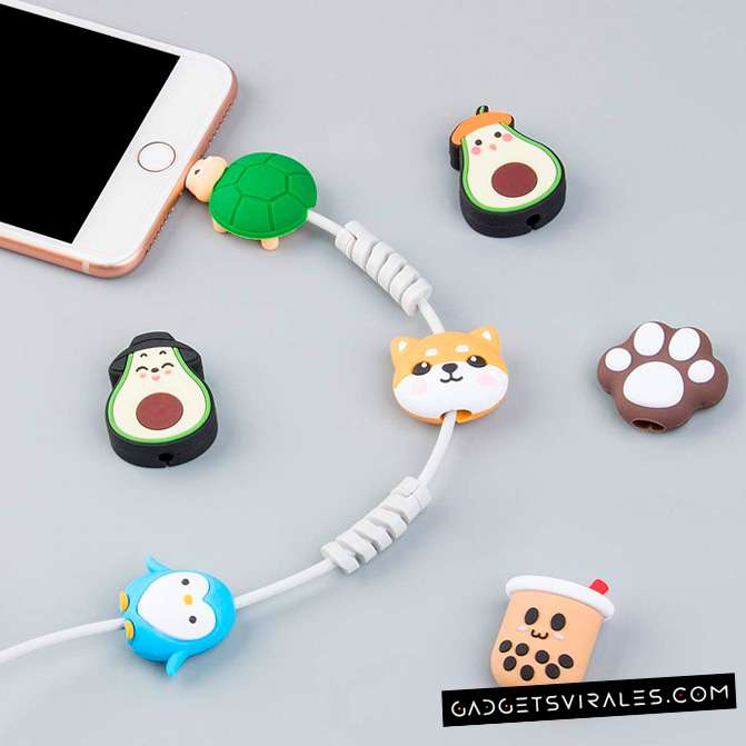 Compra y Regala entre Amigos Divertidos Protectores de Cable para Cargadores Apple. Gadget Informático | gadgetsvirales.com