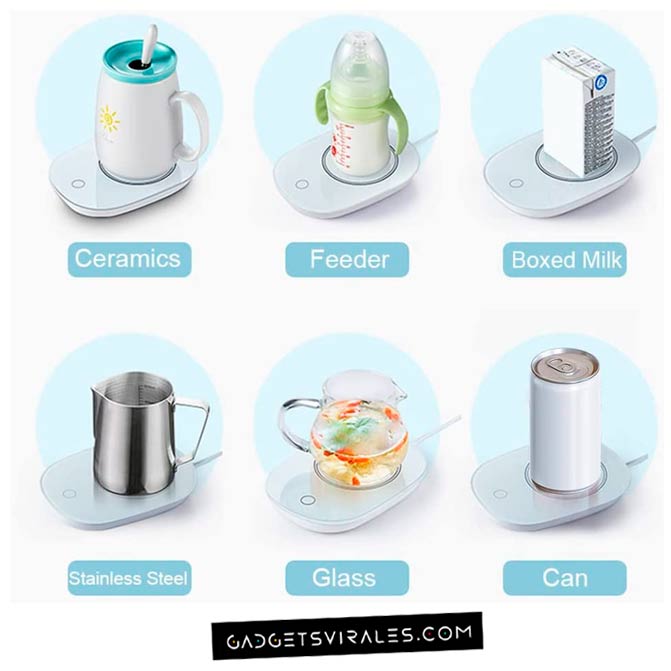 todo tipo de materiales de taza, Mejor calentador de taza de cafe USB, Posavasos electrico de bebidas oficina y hogar