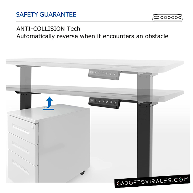 Garantia Escritorio de Pie Elevable Ajustable Automáticamente en Altura para PC