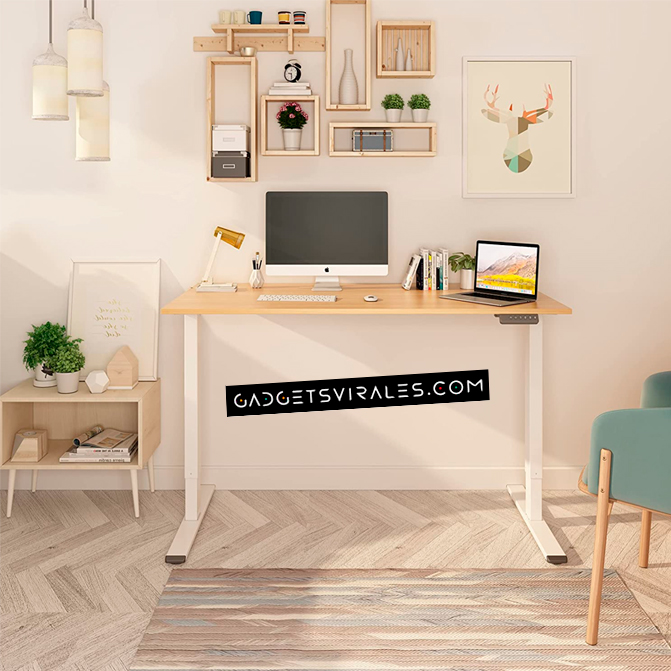 Escritorio de Pie Elevable Ajustable Automáticamente en Altura para PC