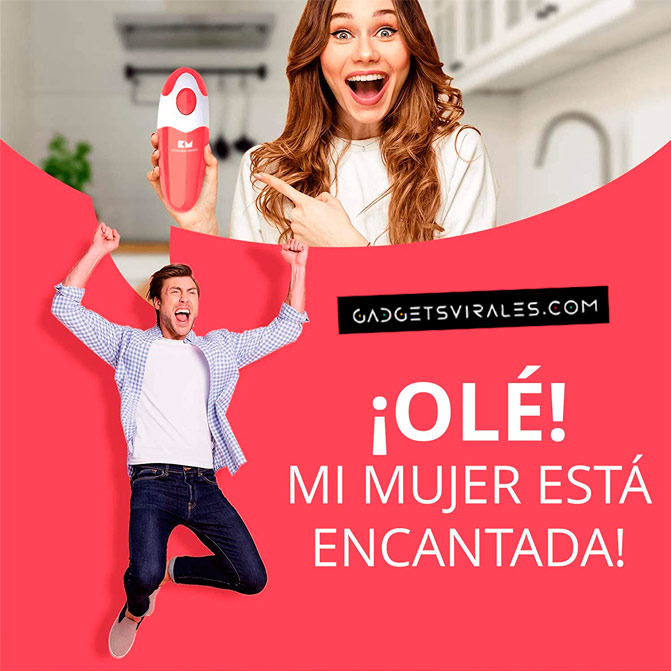 regala un gadget de cocina a tu mujer, abrelatas automatico electrico