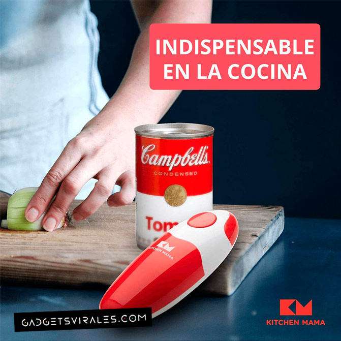 Abrelatas Eléctrico para Personas con Artritis y Restaurantes.