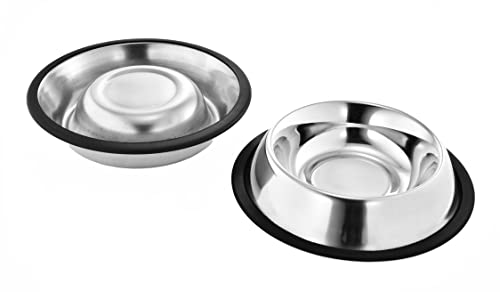 Cuenco de Comida para Perros con Base Antideslizante de Goma