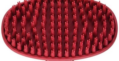 Cepillo de Goma Almohazar para Perros de Razas de Pelo Corto