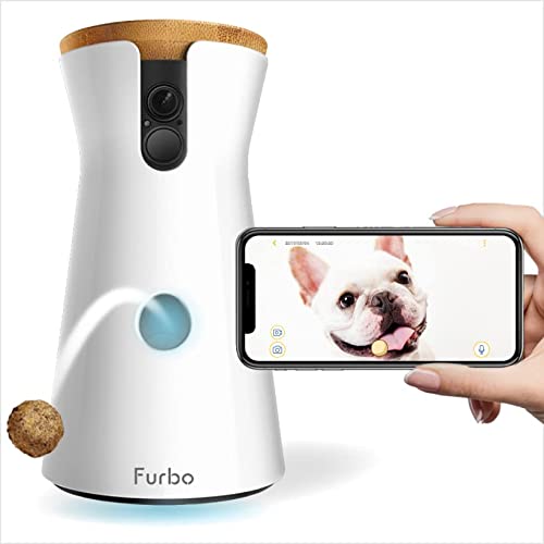 Telec&aacute;mara Furbo HD WiFi para Perros con chat, audio bidireccional y premios de comida: Mascotas Felices y Seguras